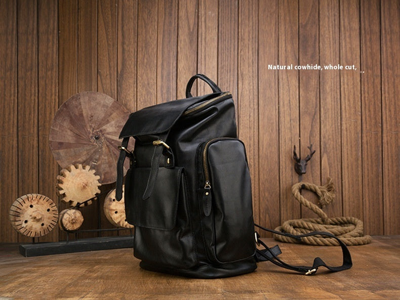 Zaino in Pelle Nero